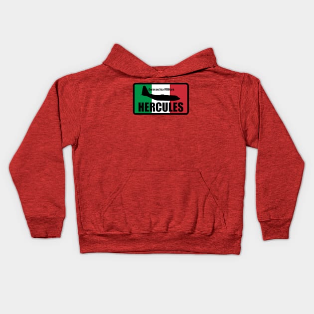 Italian C-130 Hercules Kids Hoodie by TCP